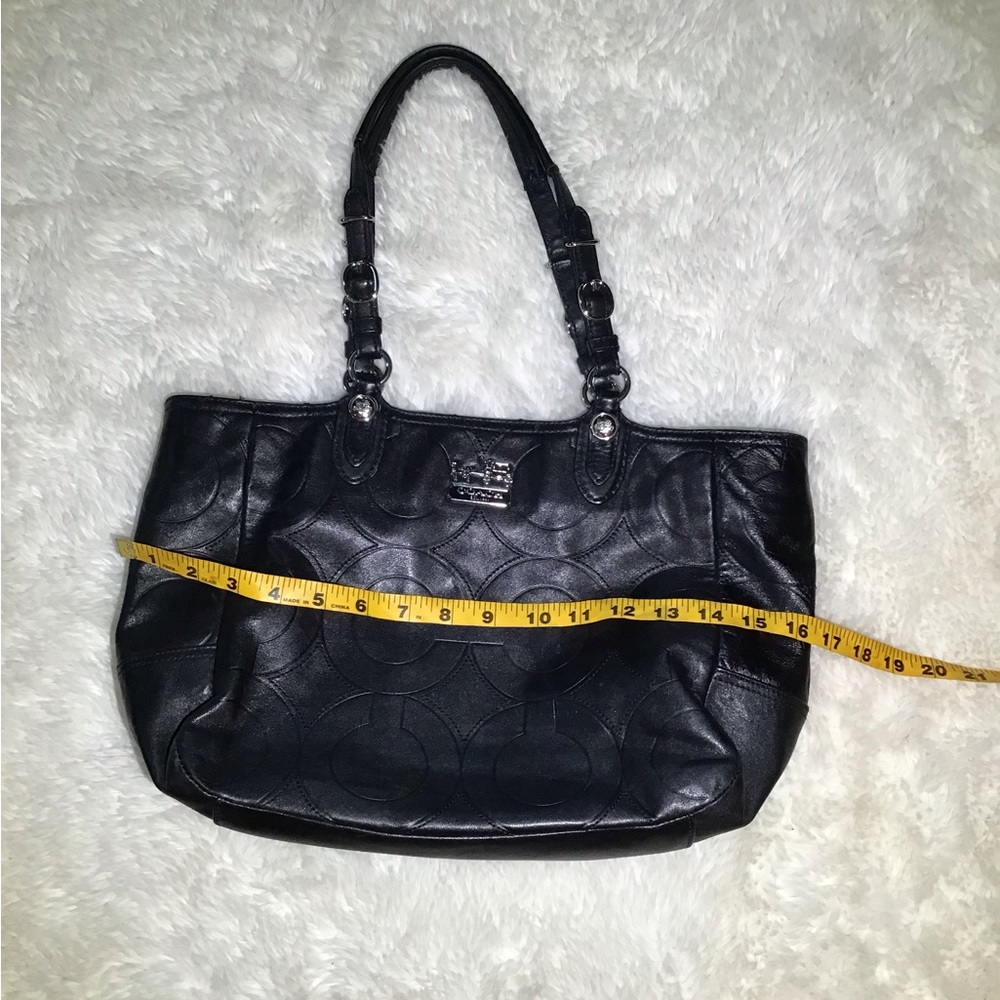Coach black leather shoulder bag - Picture 6 of 8
